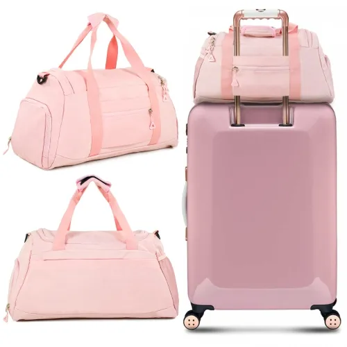 Torba treningowa sportowa podróżna różowa