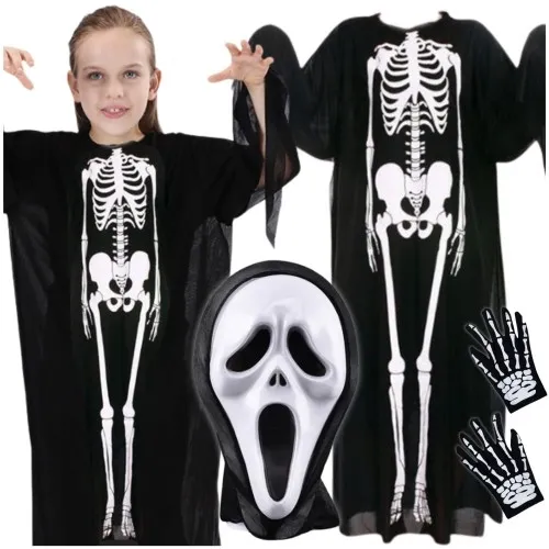 Przebranie halloween dla dzieci szkielet