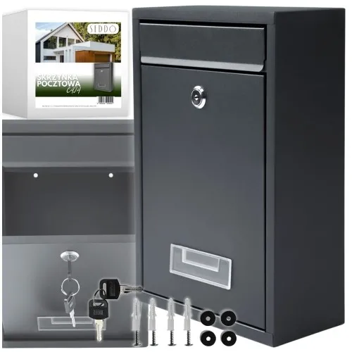 Skrzynka pocztowa na listy pocztę antracyt Caja