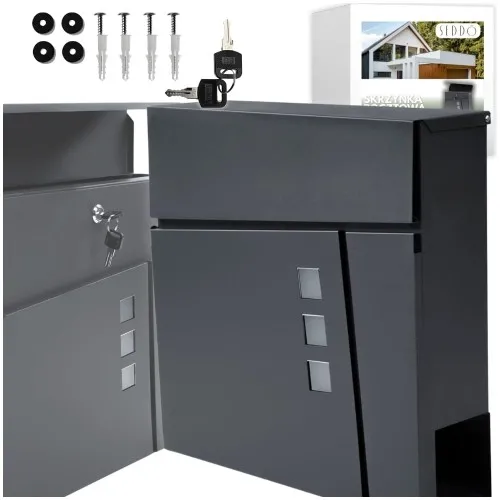 Skrzynka pocztowa na listy pocztę antracyt Hako