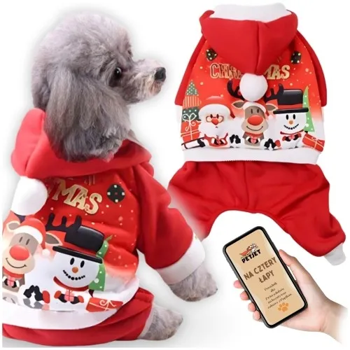 Kostium dla psa świąteczny