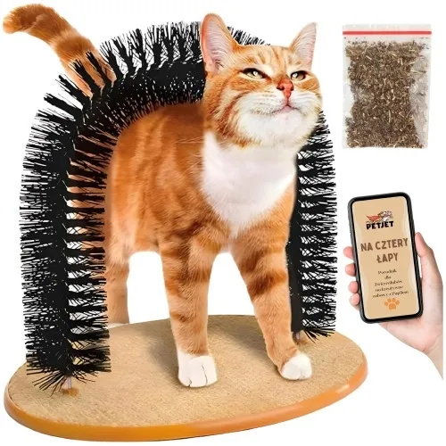 Drapak dla kota z łukiem do masażu + kocimiętka