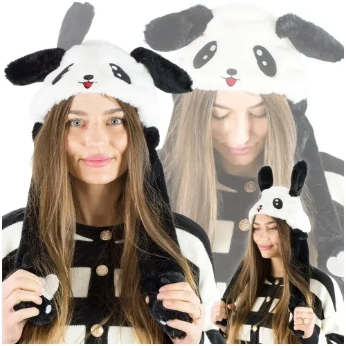 Pluszowa czapka z ruchomymi uszami pies