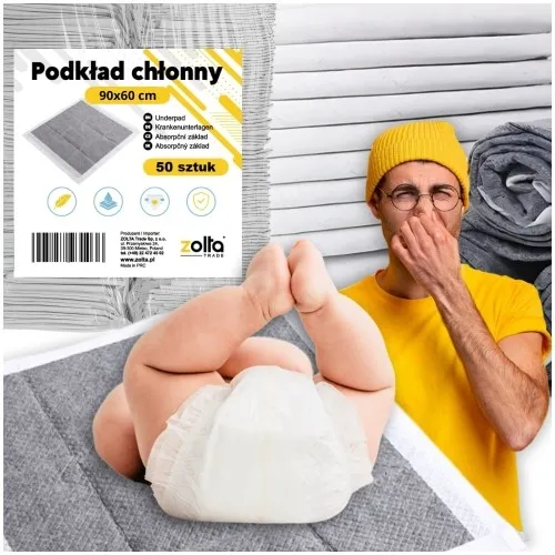 Podkład chłonny higieniczny COAL 90x60 50szt