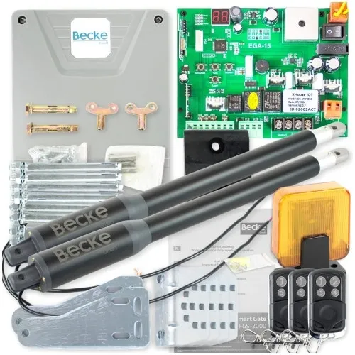 Zestaw napędy do bramy dwuskrzydłowej z WiFi