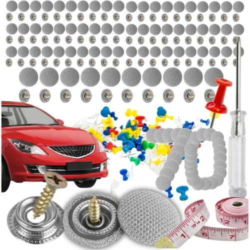 Zestaw do naprawy podsufitek samochodowych szare nity