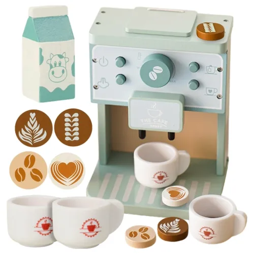 Drewniany ekspres do kawy z akcesoriami STARKY