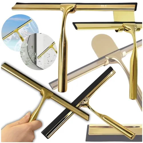 Ściagaczka do szyb pary wodnej kabin i luster - złota