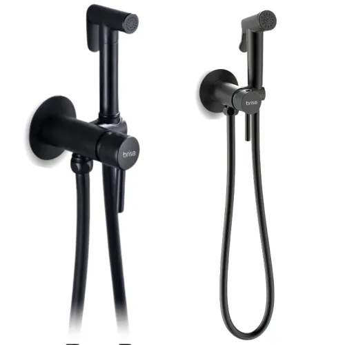 Bateria bidetowa podtynkowa - czarna