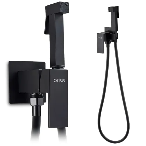 Bateria bidetowa podtynkowa - czarna