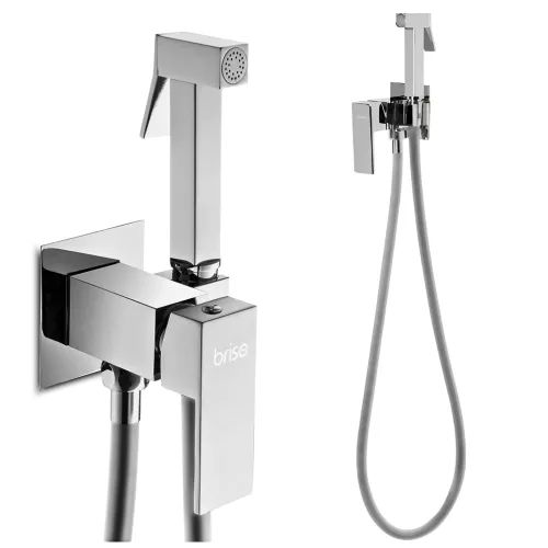 Bateria bidetowa podtynkowa - chromowana