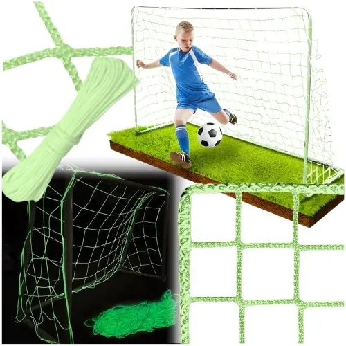 Siatka do bramki fluorescencyjna świeci w ciemności wzmocniona 180x120 cm