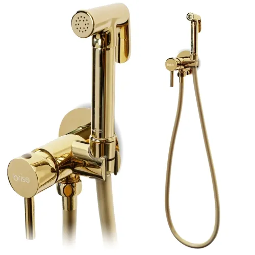 Bateria bidetowa podtynkowa - złota