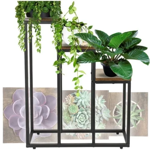 Kwietnik na 3 doniczki długi Loft