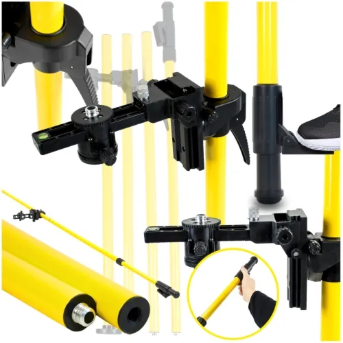 Tyczka statyw rozporowy do lasera drążek teleskopowy