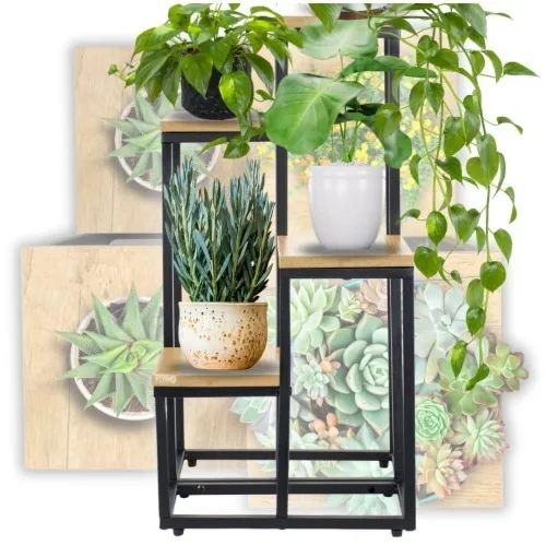 Kwietnik na rośliny 4 poziomy loftowy 68 cm Harmony