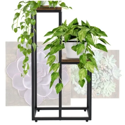 Kwietnik stojący na 2 doniczki Loft