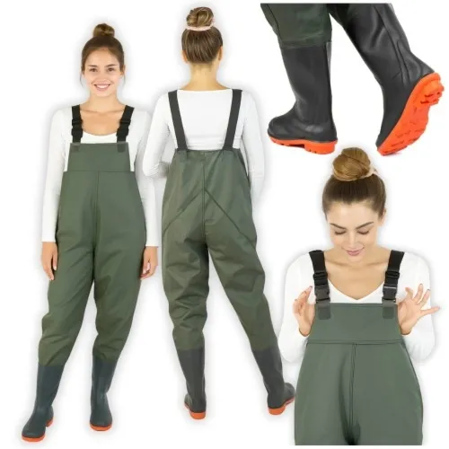 Wodery wędkarskie gumowe, wysokie spodniobuty