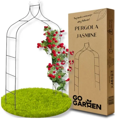 Pergola ogrodowa metalowa do pnączy kwiatów róż podpora