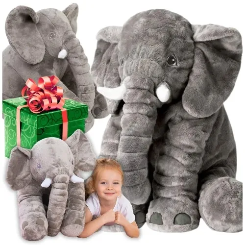Słoń pluszowy maskotka poduszka słonik dla dziecka miękki miś duży XXL 75cm