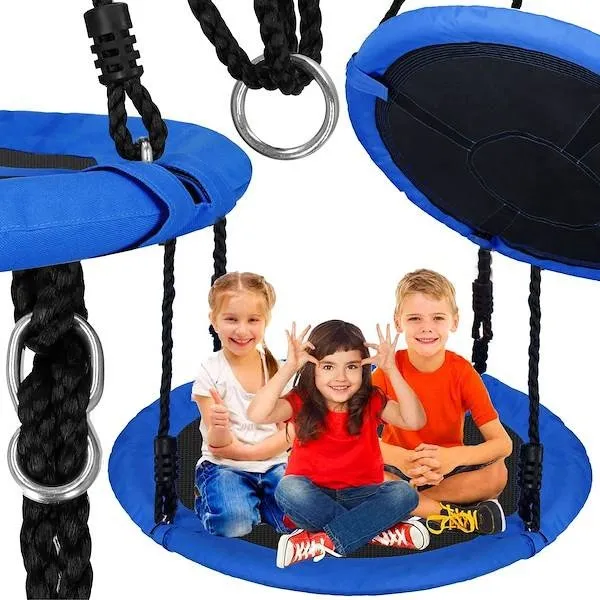 Bocianie gniazdo niebiesko-czarne 90 cm