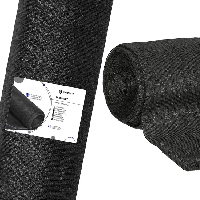 Siatka cieniująca 90% osłonowa 1,5x50m czarna