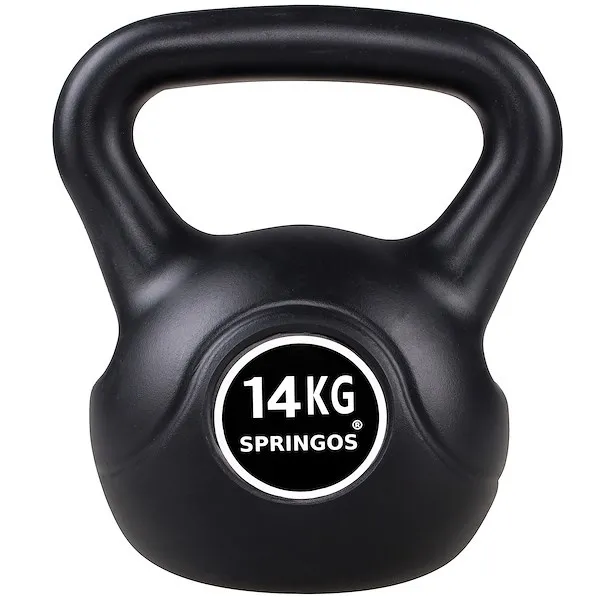 Kettlebell kula 14 kg czarna hantle ABS