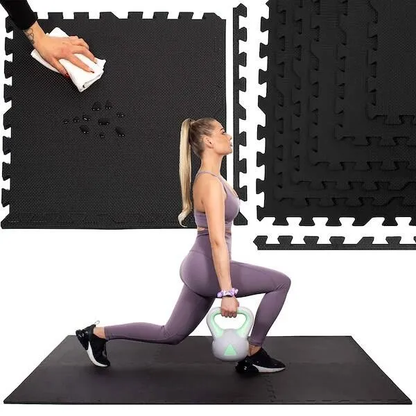 Mata piankowa do ćwiczeń puzzle 120x180cm