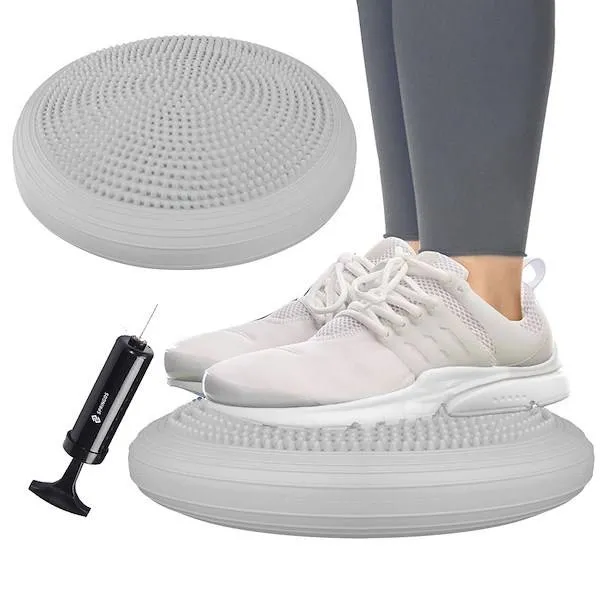 Poduszka sensoryczna pro dysk do ćwiczeń szara