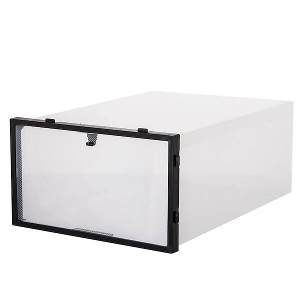 Pudełko na buty z otwieraną klapą 30,5x21x12,5 cm organizer na obuwie zestaw 10 szt.