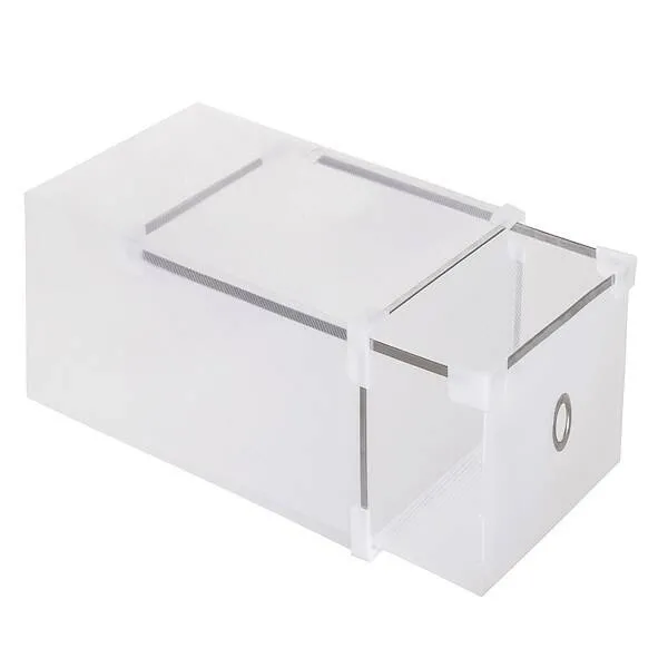 Pudełko na buty z szufladą 28x18x18 cm przeźroczysty organizer
