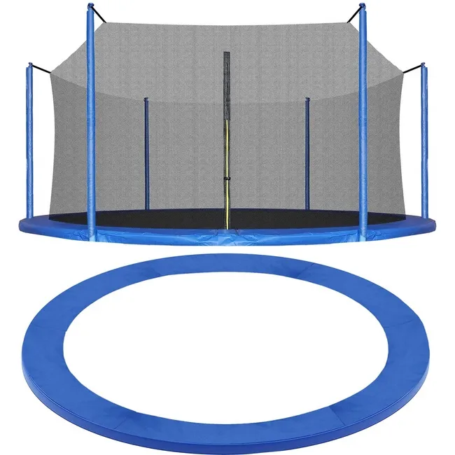 Osłona na sprężyny z siatką do trampoliny wewnętrzną 12FT 360/366/369 cm niebieska