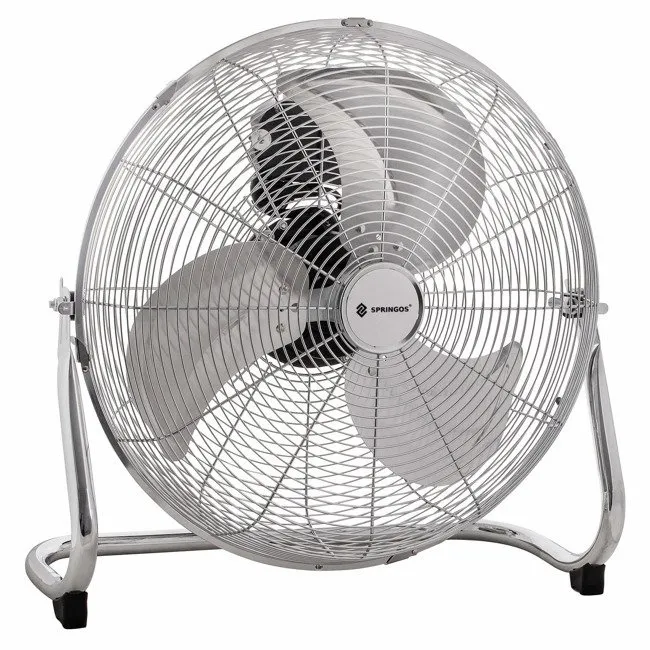 Wiatrak domowy wentylator podłogowy 110W srebrny cyrkulator