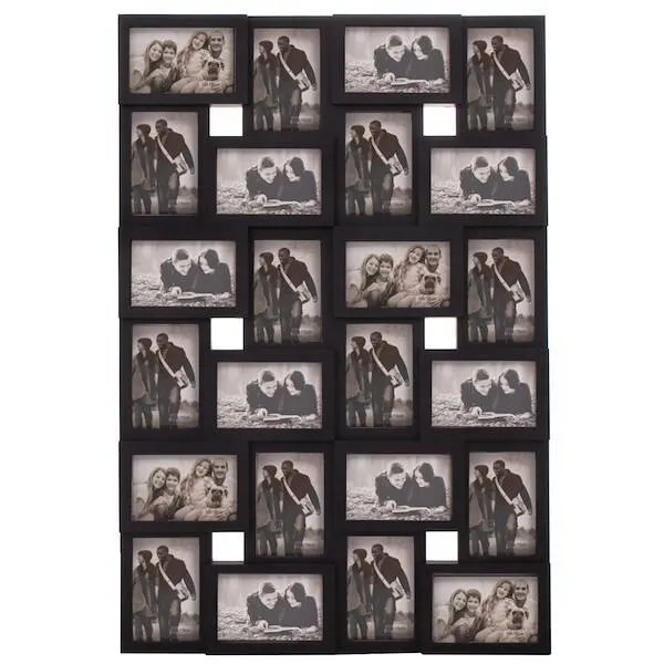 Ramka na zdjęcia 24 zdjęcia multiramka 10x15 czarna