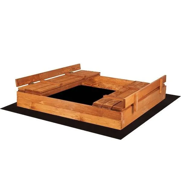 Piaskownica zamykana drewniana 140x140cm impregnowana