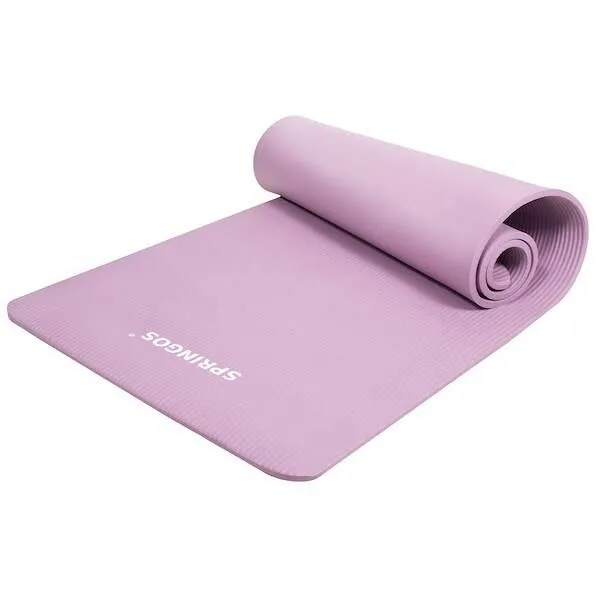 Uniwersalna mata do ćwiczeń 183 cm pudrowy fiolet