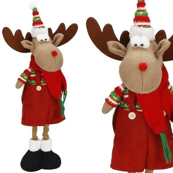 Renifer 45cm ozdoba świąteczna, krasnal świąteczny, gnom