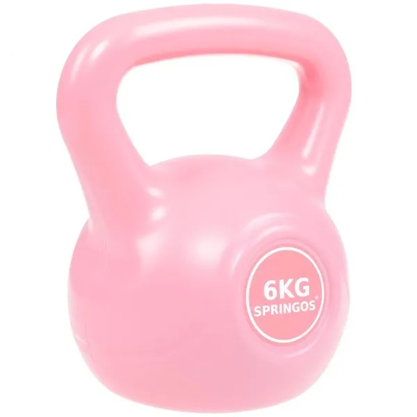 Kettlebell hantla ABS 6kg, odważnik różowy