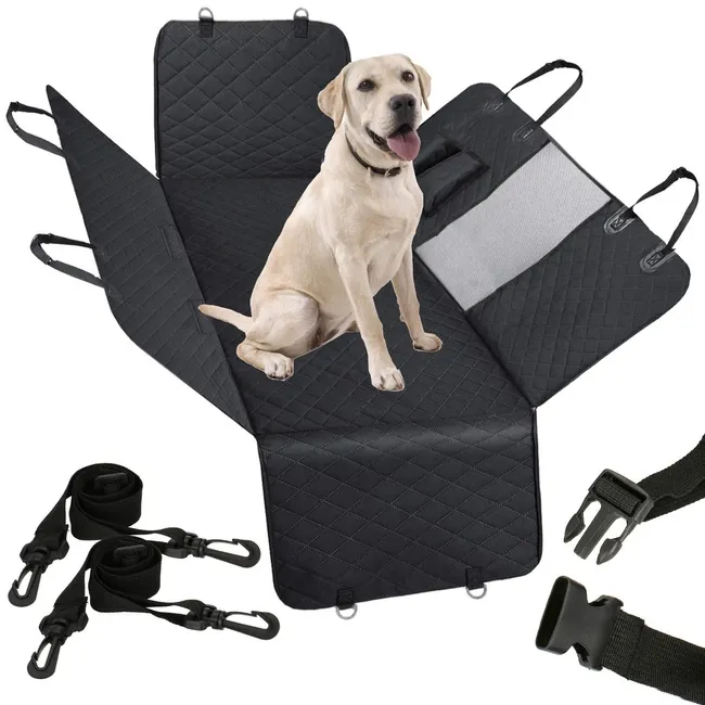 Mata do samochodu dla psa, pokrowiec na siedzenie czarny
