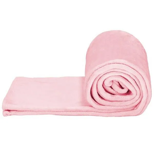 Narzuta na łóżko, pled 150x200 cm koc na kanapę różowy