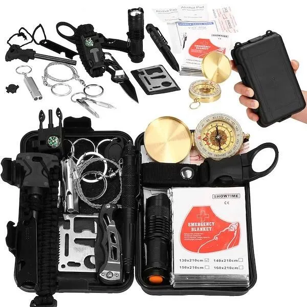 Zestaw taktyczny survivalowy 19 elem. wojskowy do przetrwania