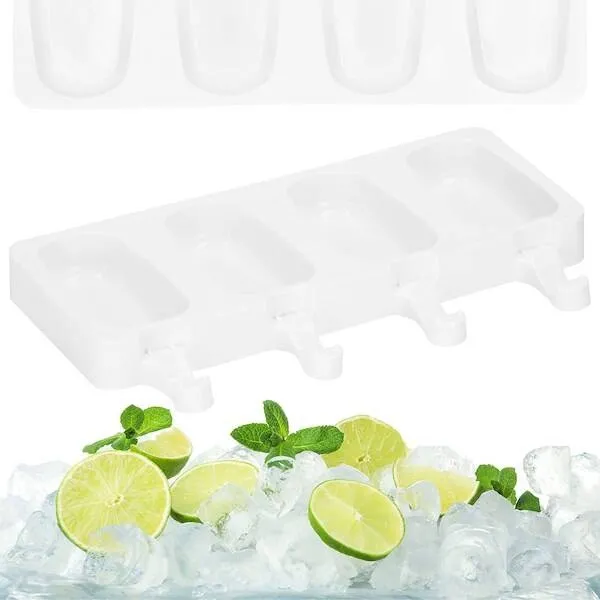 Foremka do lodów na patyku 4 szt. silikonowy pojemnik na lody