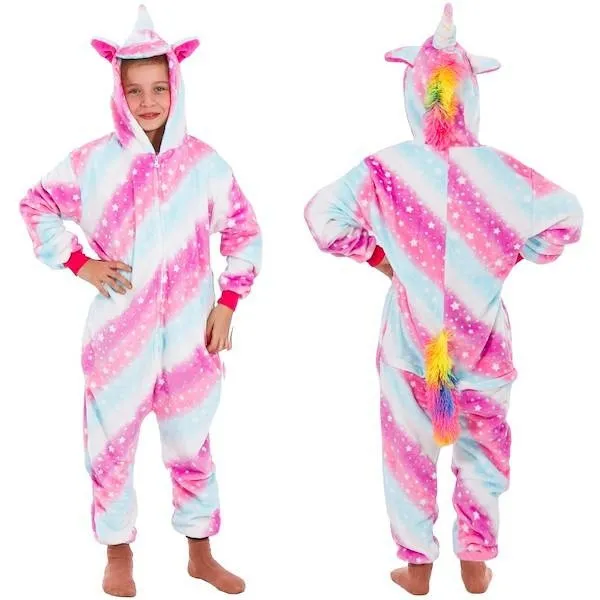 Piżama kigurumi jednorożec kombinezon jednoczęściowy dziecięcy rozmiar 120-130 cm