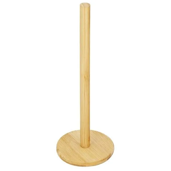 Stojak na papier ręcznikowy, naturalny stojak kuchenny bambusowy