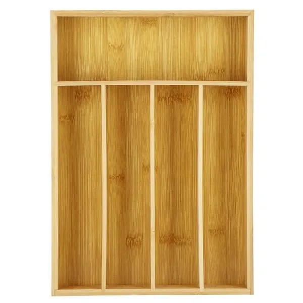 Pojemnik do szuflady na sztućce 25x35x5 cm bambusowy