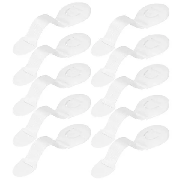 Blokada szuflad, zabezpieczenie szafek, mebli pasek 10 szt. białe