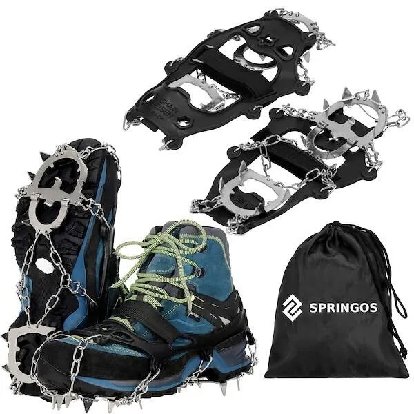 Raczki na buty stalowe antypoślizgowe turystyczne nakładki rozmiar 41-45