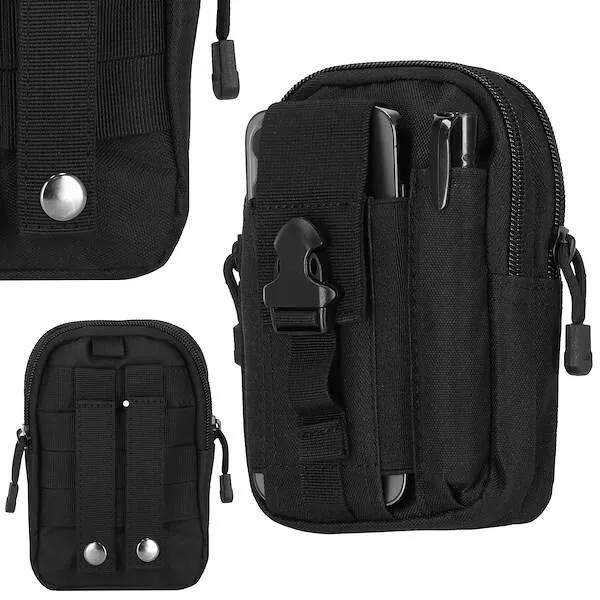 Nerka wojskowa do paska saszetka taktyczna czarna
