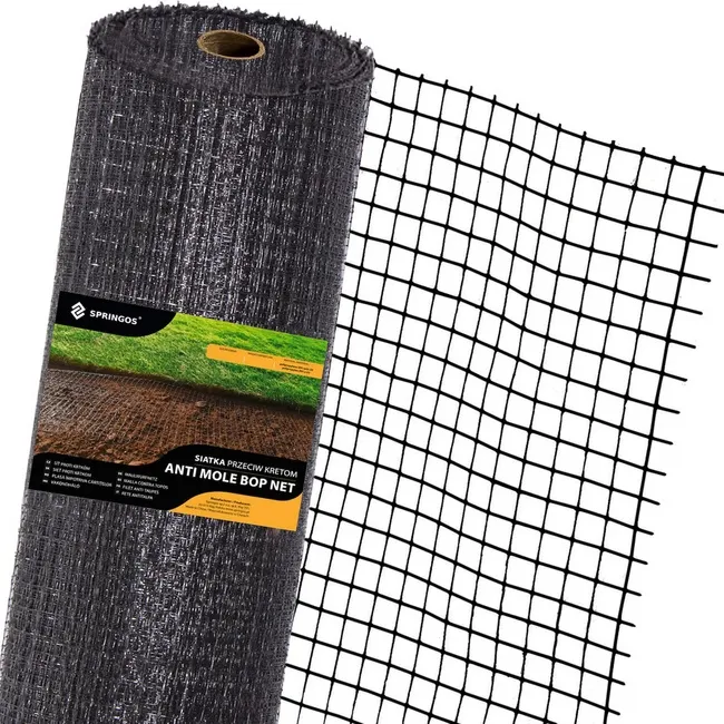Siatka na krety 2 m x 50 m przeciw kretom, nornicom 40g/m2