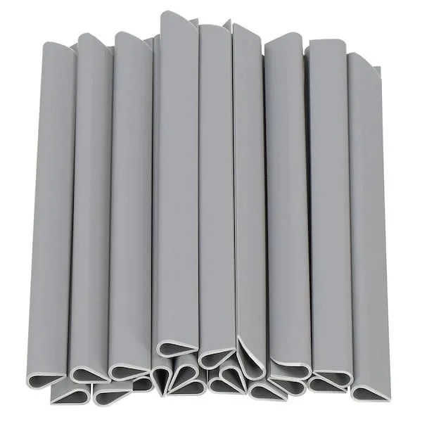 Klipsy do taśmy ogrodzeniowej zestaw 20 szt. zaczepy montażowe szary